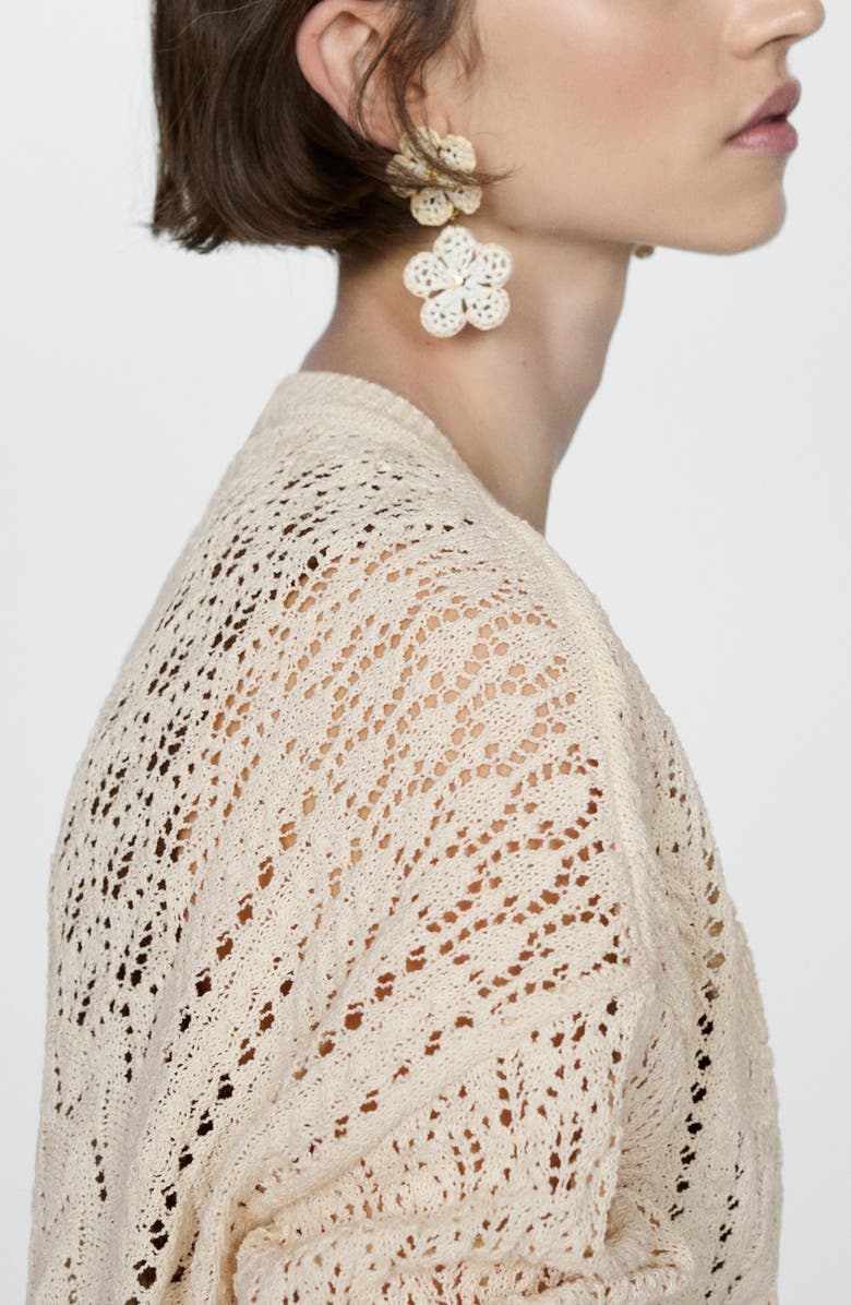 MANGO Open Stitch Cardigan, Alternate, color,