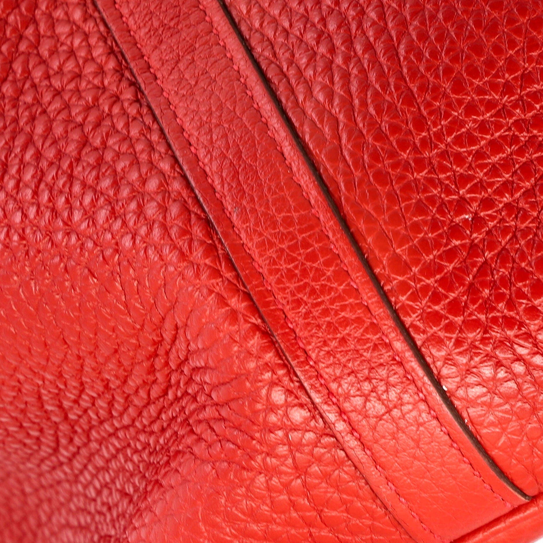 Pre-Owned Hermes Picotin Lock Bag Clemence PM, Alternate, color, Rouge Casaque