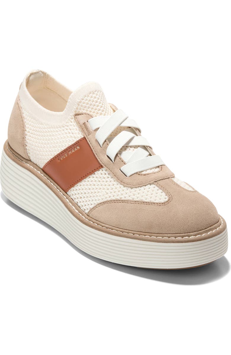 Cole Haan ØriginalGrand Max Stitchlite<sup>™</sup> Platform Sneaker, Main, color, Tuscan Sand / Auburn