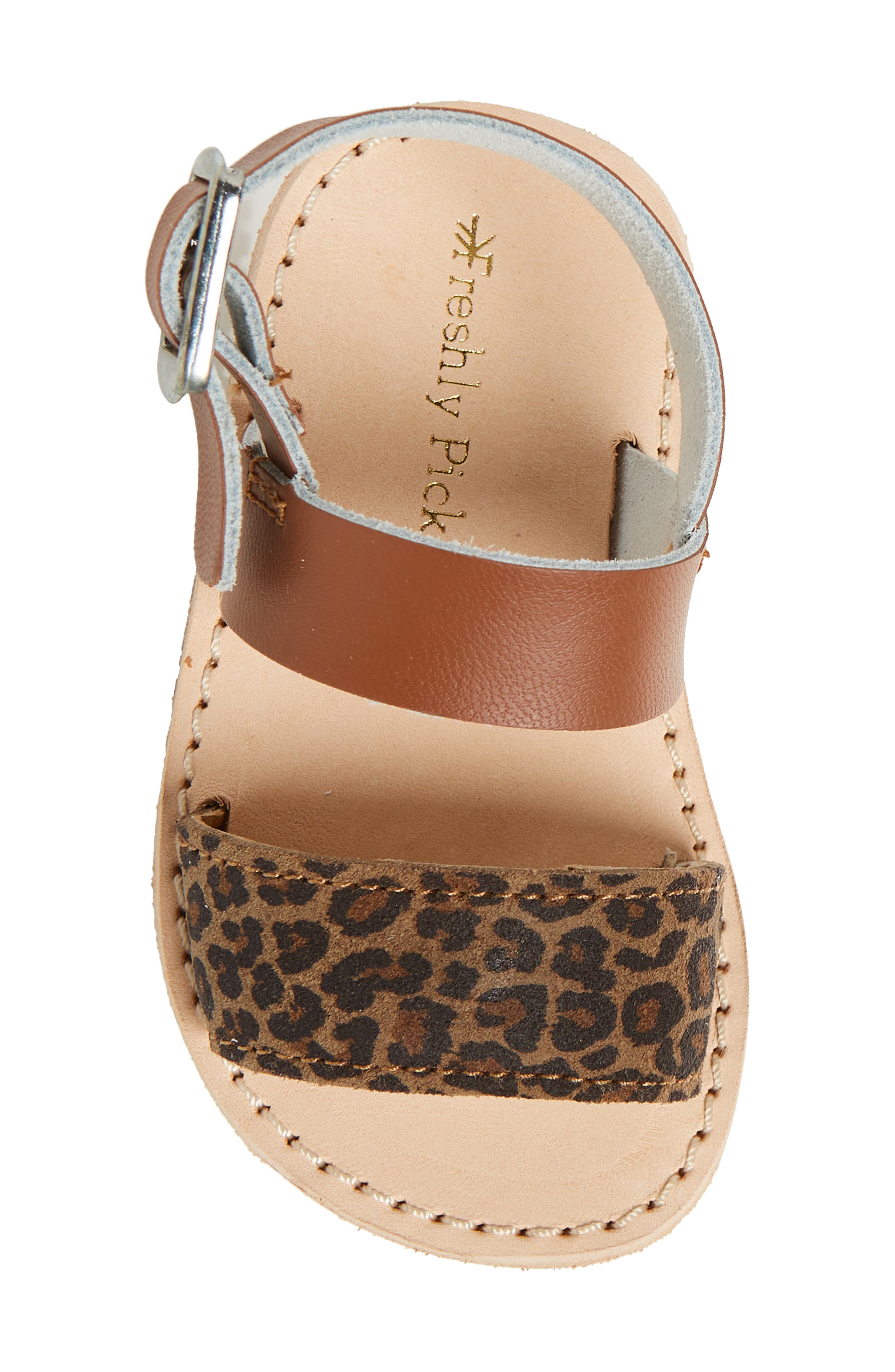 Kids' Sanibel Sandal, Alternate, color, LEOPARD / COGNAC SANIBEL