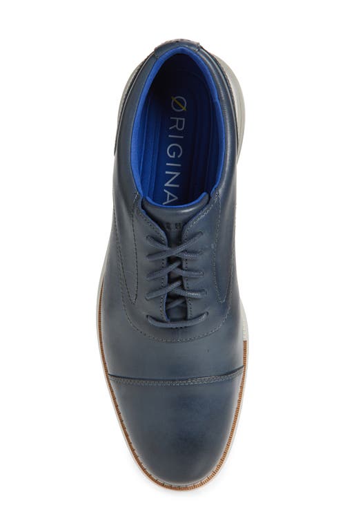 Cole Haan Original Grand Energy One Cap Toe Oxford In Marine Blue