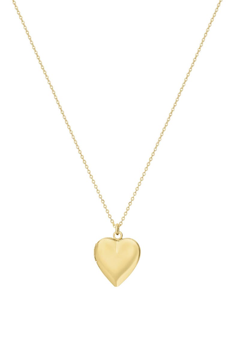 Roxy Heart Locket Necklace, Main, color, Gold