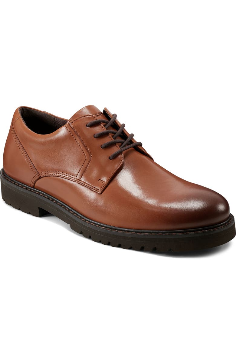 Rockport Maverick Plain Toe Derby, Main, color, Medium Natural