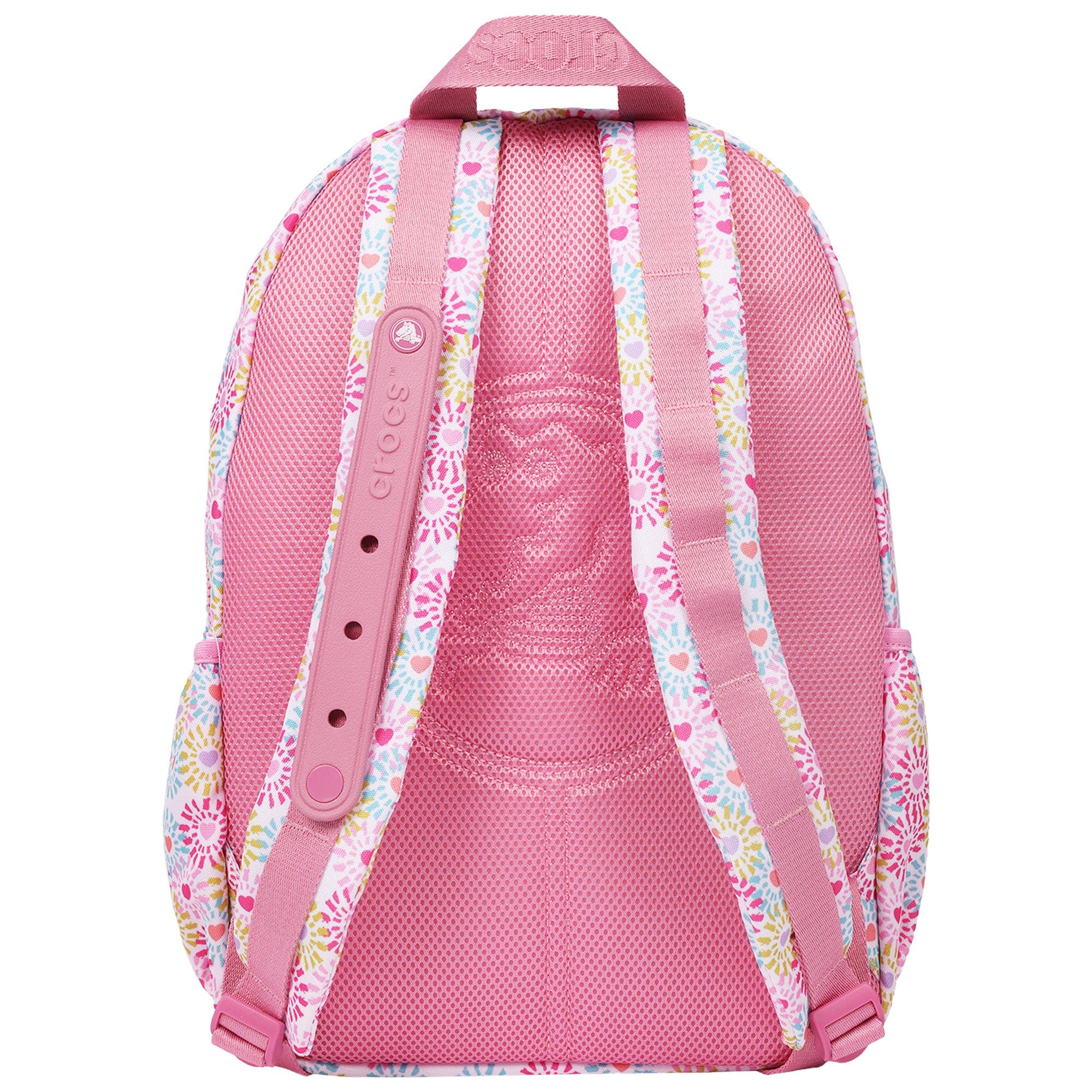 Back to School Backpack with EVA Front Pocket  Customizable Jibbitz Backpack Floral, Alternate, color, QUIET ROSE