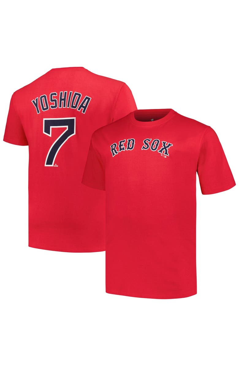 PROFILE Men's Masataka Yoshida Red Boston Red Sox Big & Tall Name & Number T-Shirt, Main, color, Red