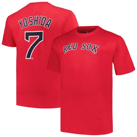 Men's Masataka Yoshida Red Boston Red Sox Big & Tall Name & Number T-Shirt