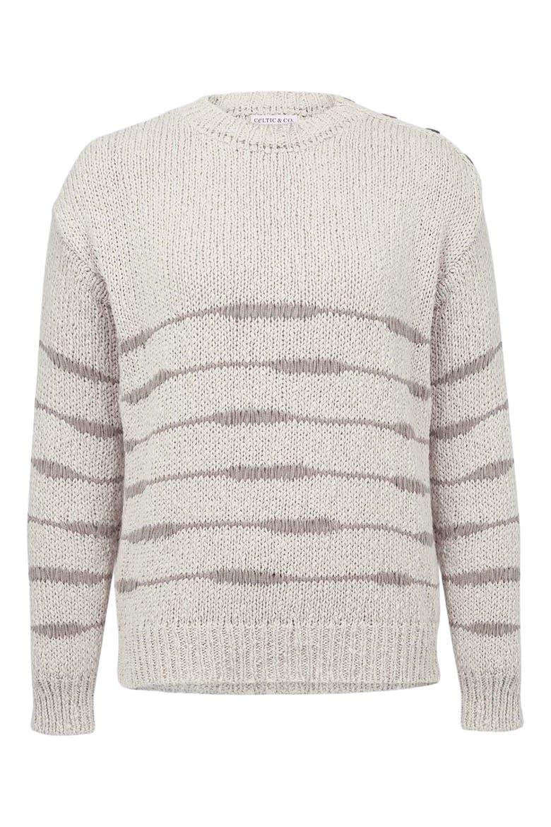 Drop Stitch Breton Sweater, Alternate, color, OATMEAL TAUPE