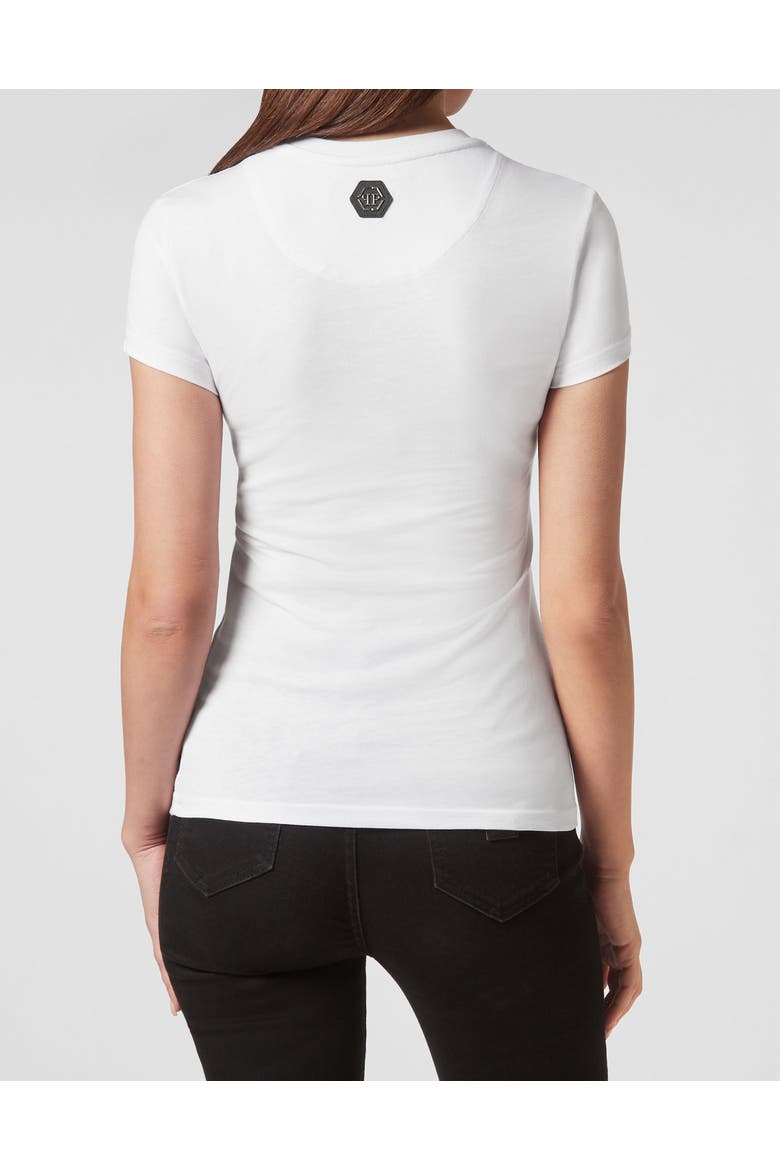 T-Shirt Round Neck Women, Alternate, color, white