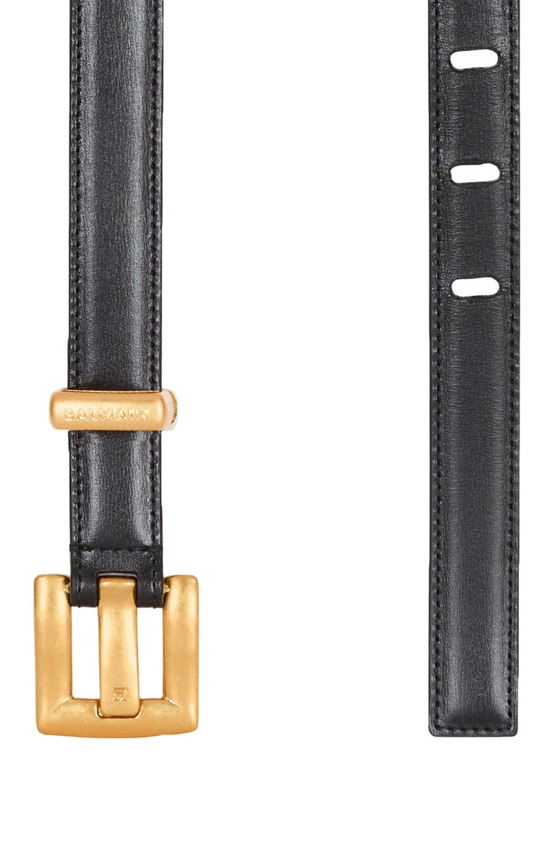 Balmain Anthem Belt 2Cm-Calfskin, Alternate, color, Black
