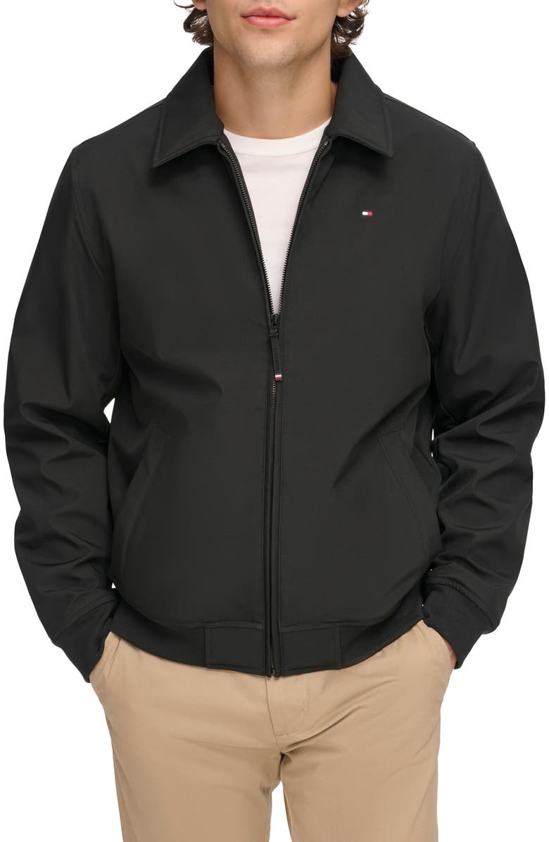 Tommy Hilfiger Water-Resistant Soft Shell Zip-Up Jacket, Main, color, 