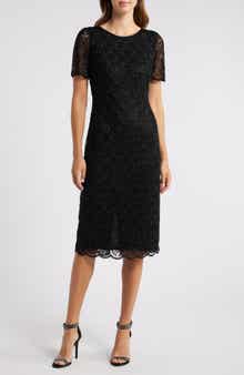 pisarro nights embellished mesh sheath dress Pisarro Nights Embellished Mesh Sheath Dress Sz 6 Navy