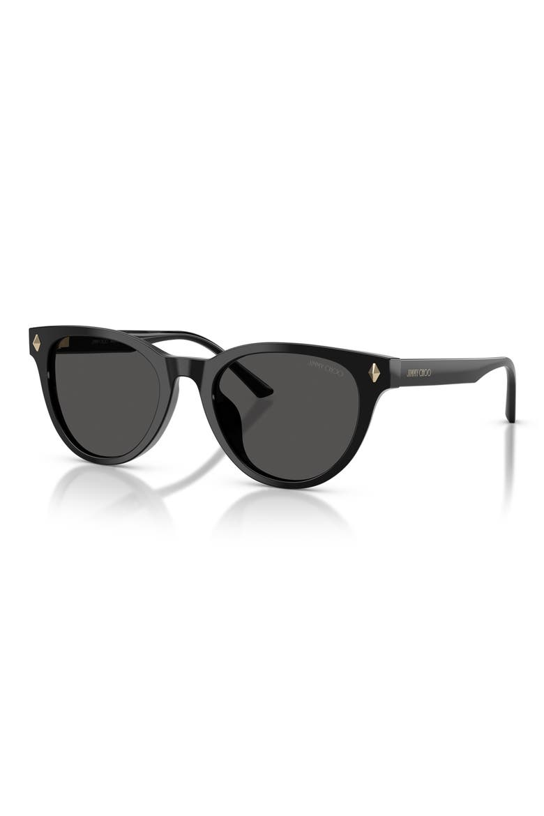 Trace 53mm Phantos Sunglasses, Alternate, color, BLACK / DARK GREY