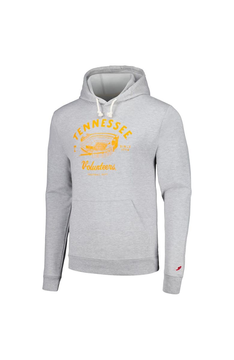 LEAGUE COLLEGIATE WEAR Men's League Collegiate Wear Heather Gray Tennessee Volunteers Stadium Essential Pullover Hoodie, Alternate, color, Heather Gray