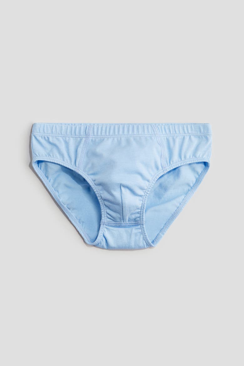 10-pack Boys' Briefs, Alternate, color, Blue/white/gray