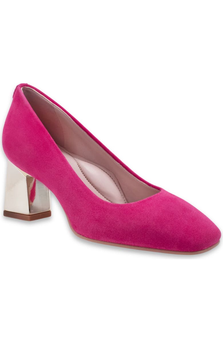 Naot Cass Patent Pump, Main, color, Bright Fuchsia Suede