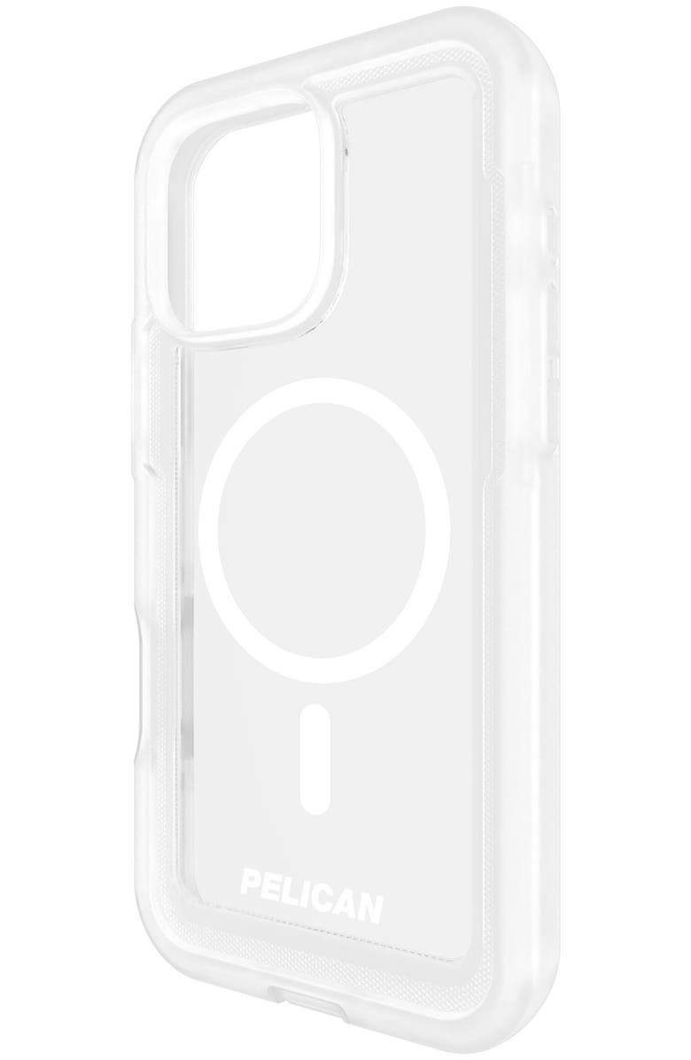 Pelican Voyager MagSafe Case with Holster for Apple iPhone 16 Pro Max, Alternate, color, Clear