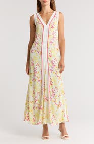 Reiss Eliza Buttercup Print Midi Dress