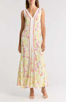 Reiss Eliza Buttercup Print Midi Dress