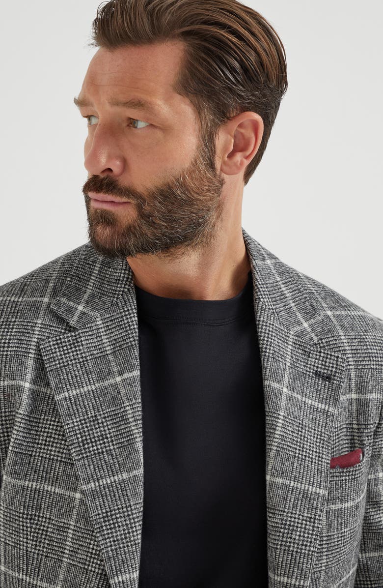 Brunello Cucinelli Long sleeve T-shirt, Alternate, color, Black