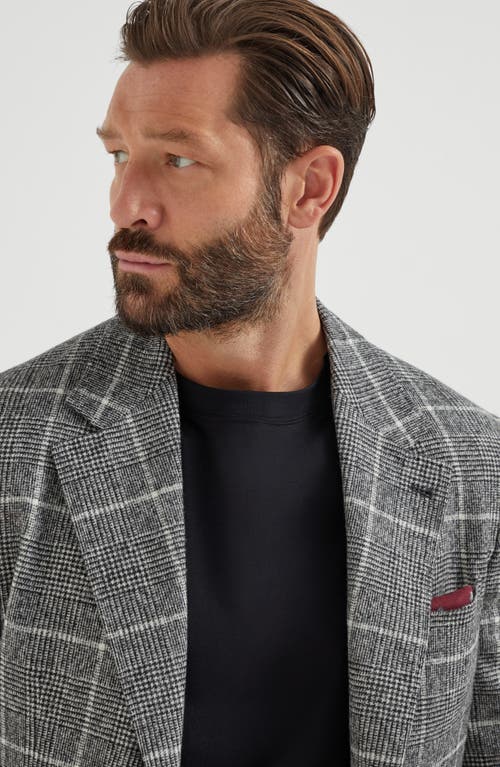 Brunello Cucinelli Round Collar And Long-sleeved T-shirt In Black