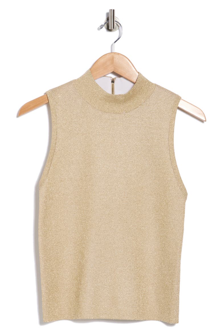 Darcey Metallic Wool Blend Sweater Tank, Alternate, color, GOLD