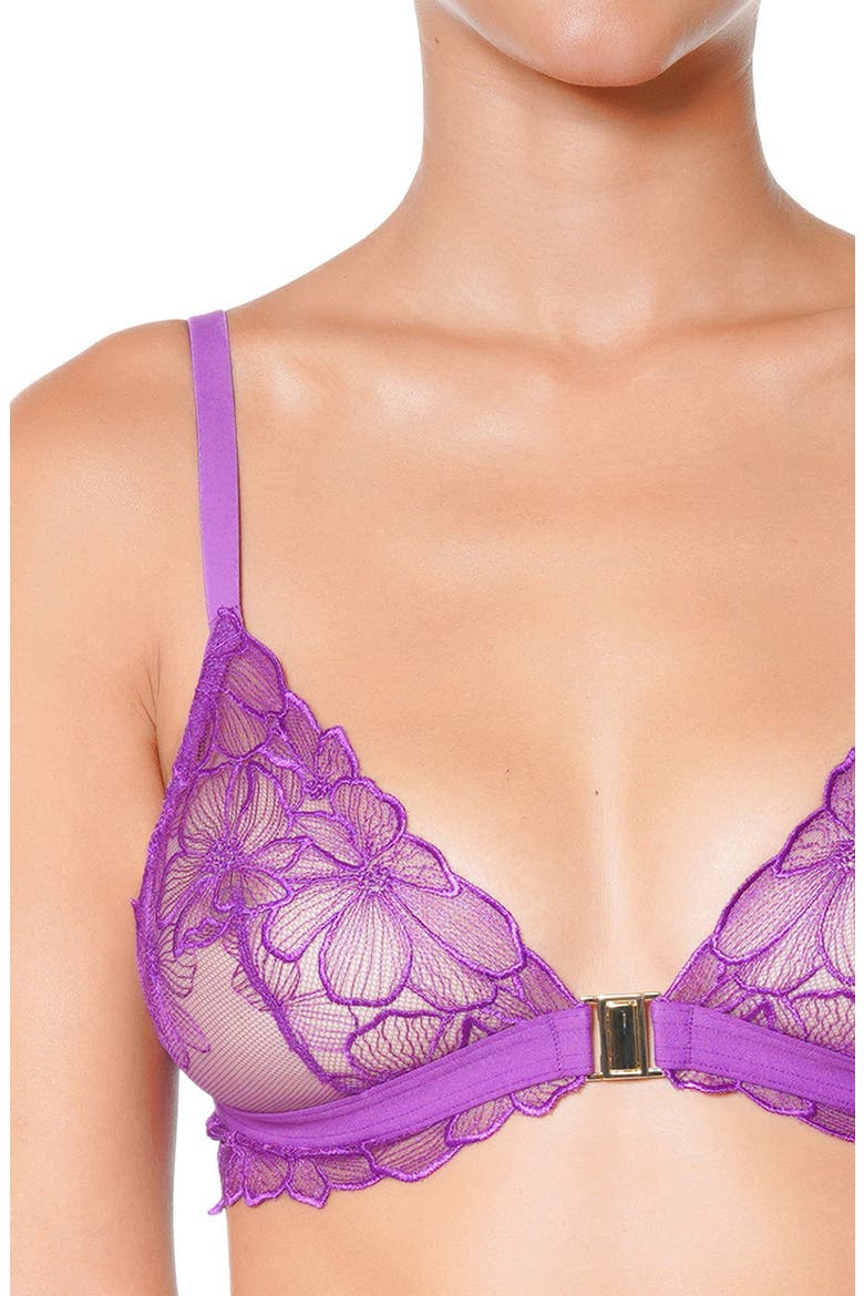 Symphonie Lace Bralette, Alternate, color, PURPLE