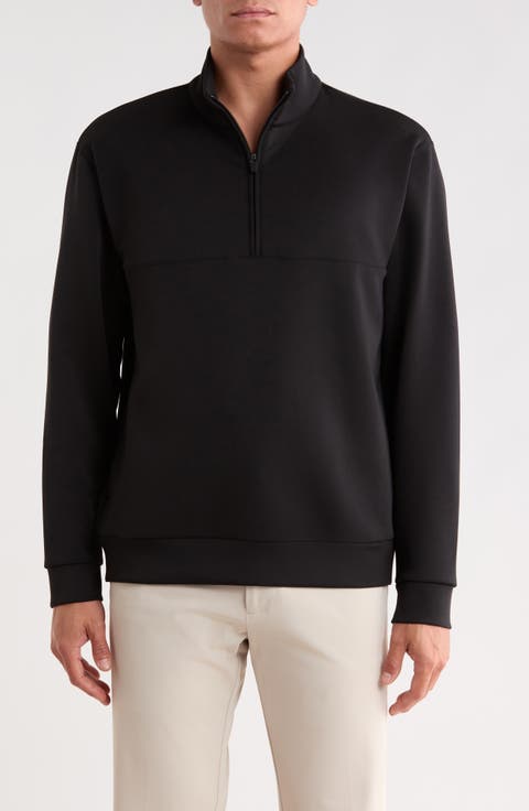 Double Knit Quarter Zip Sweatshirt