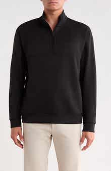 Double Knit Quarter Zip Sweatshirt