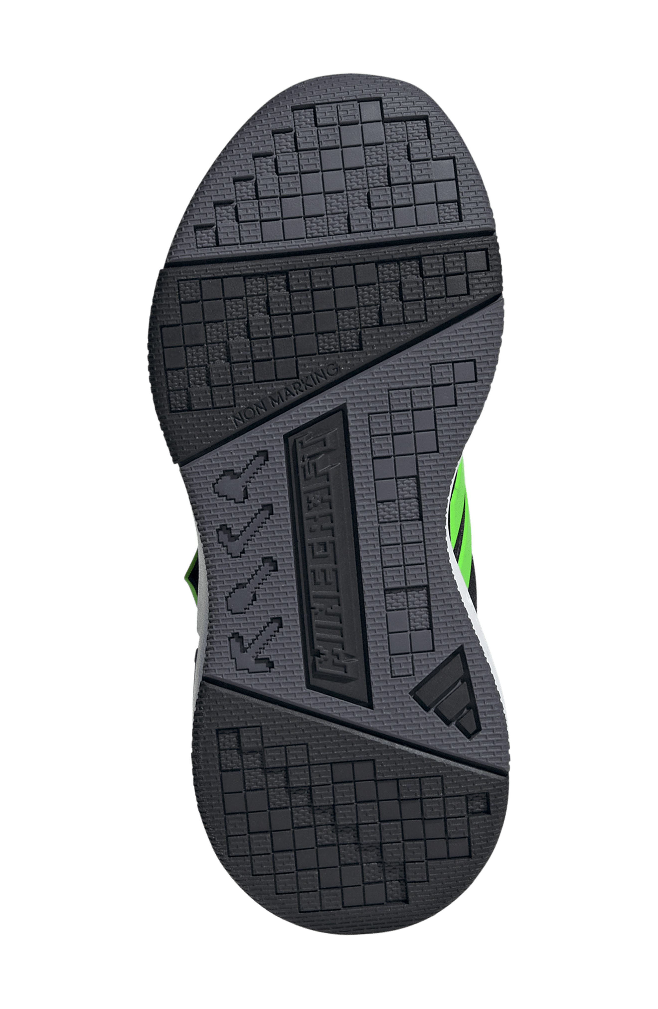 adidas Kids' Minecraft Sneaker, Alternate, color, Black/ White/ Aurora