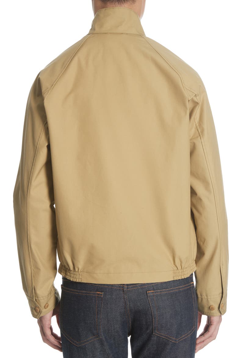 Harrington Waxed Cotton Jacket (Nordstrom Exclusive), Alternate, color, TAN