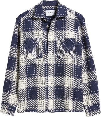 Wax London Whiting Marine Beatnik Button-Up Overshirt | Nordstrom