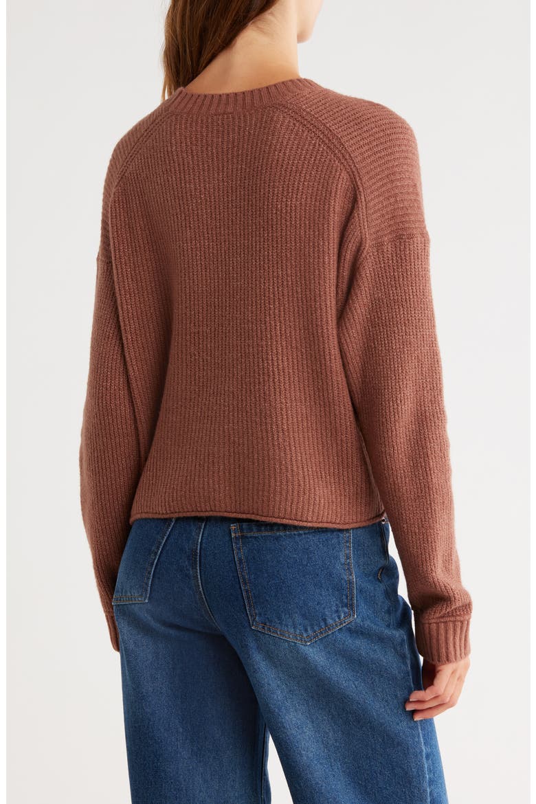 Cozy Crew Pullover Sweater, Alternate, color, BROWN TOPAZ