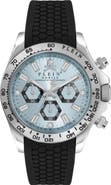 PHILIPP PLEIN Nobile Chronograph Silicone Strap Watch, 43mm