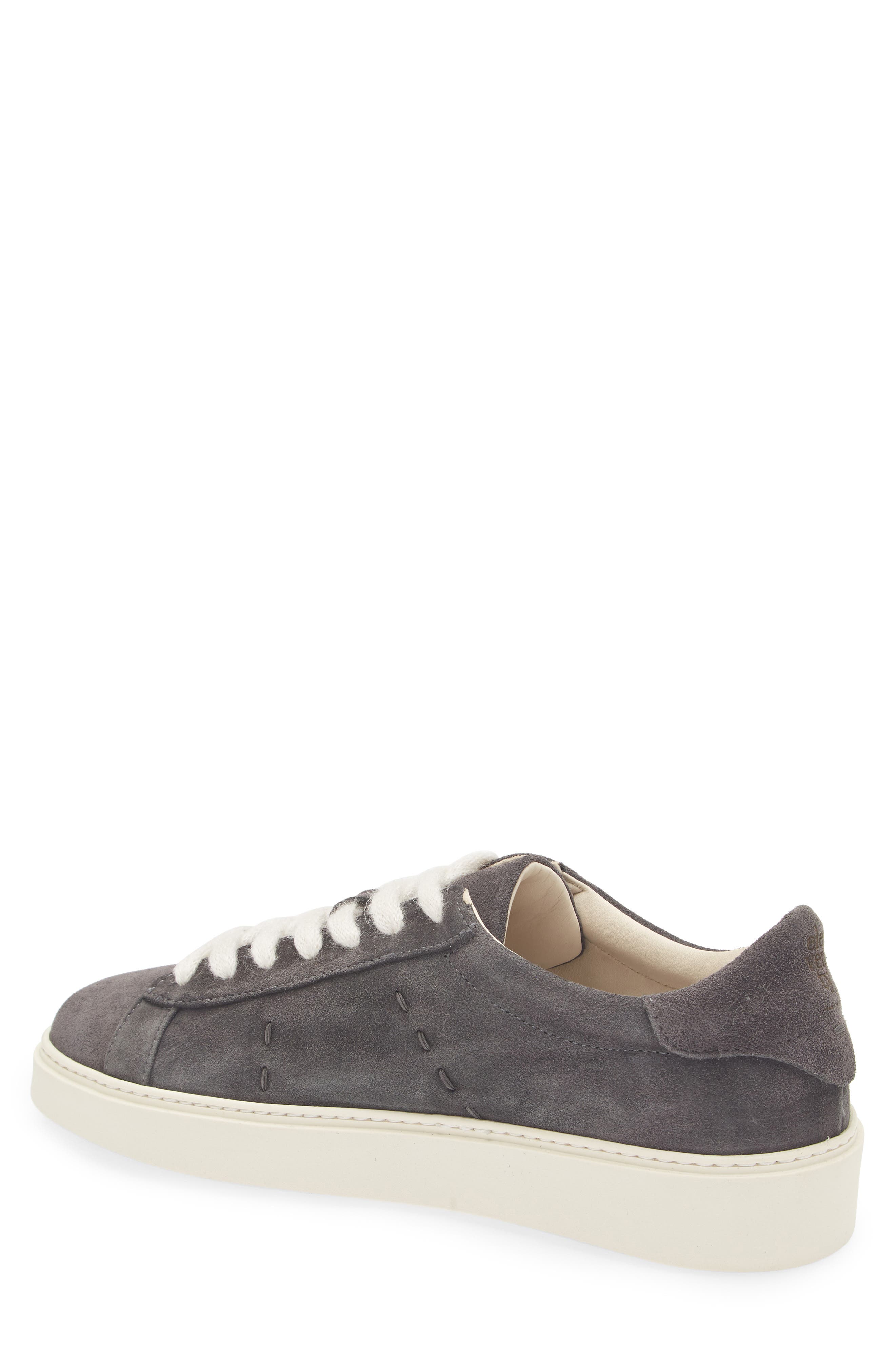 Eleventy Suede Low Top Sneaker, Alternate, color, Carbon
