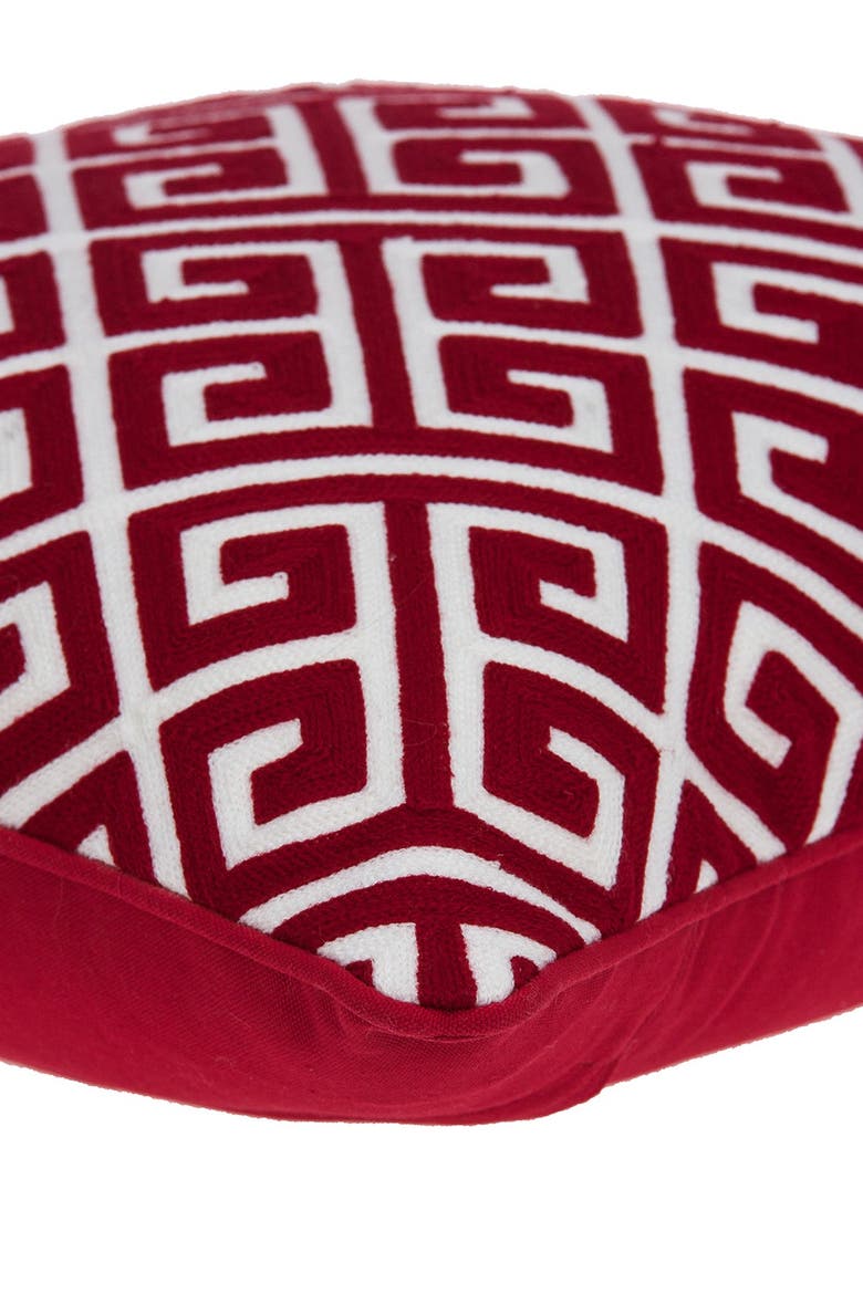 Trix Transitional Pillow - 20" x 20" - Red, Alternate, color, RED