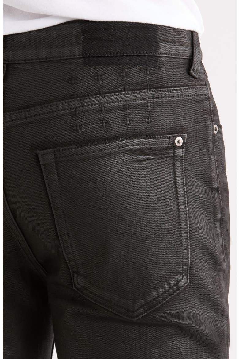 Van Winkle Main Stage Coated Skinny Jeans, Alternate, color, BLACK