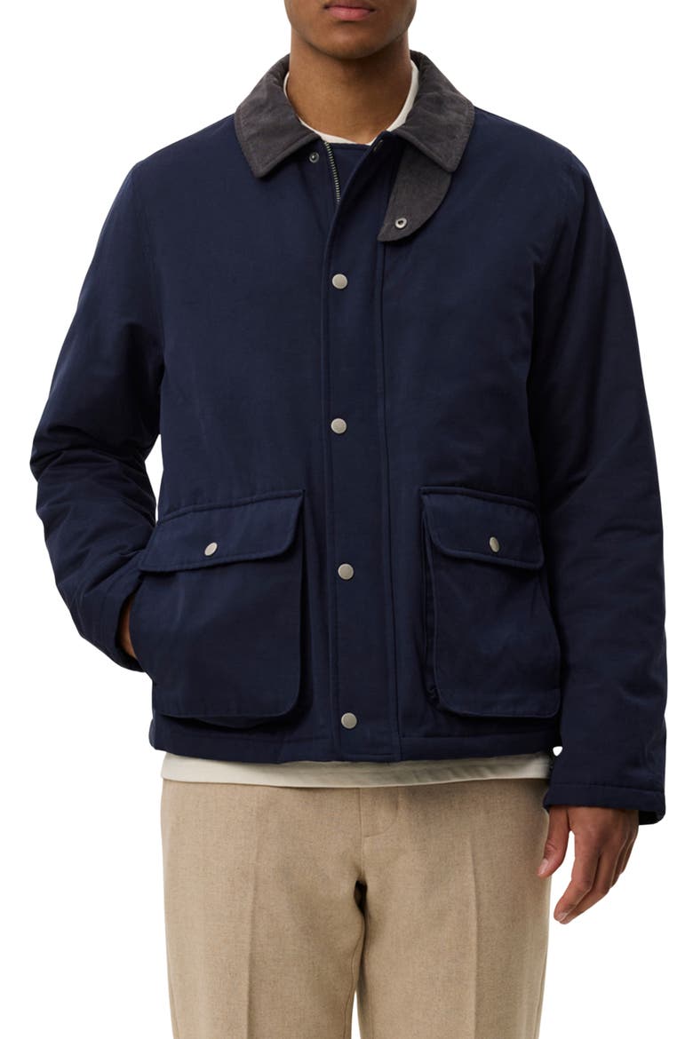 Montana Cotton Blend Jacket, Main, color, DARK NAVY