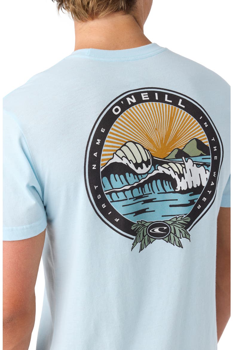 Sundown Graphic T-Shirt, Alternate, color, SKY BLUE HEATHER