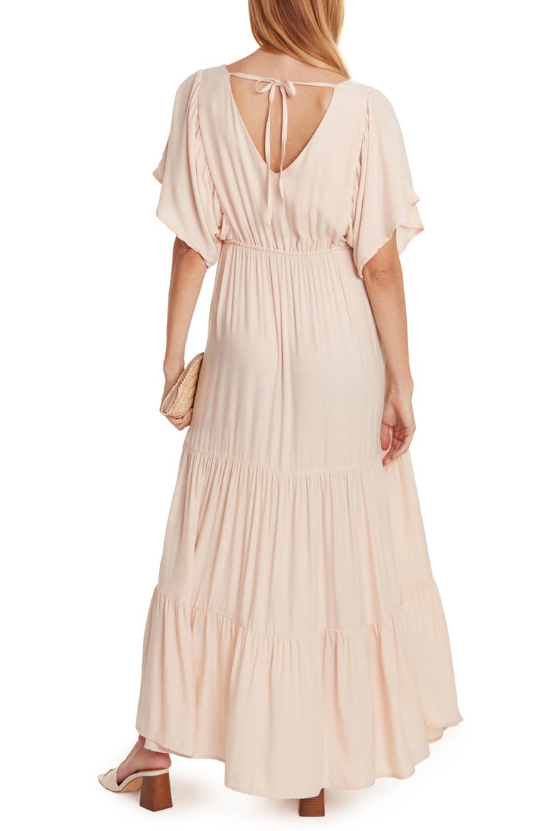 Claudette Maternity Maxi Dress, Alternate, color, SAND