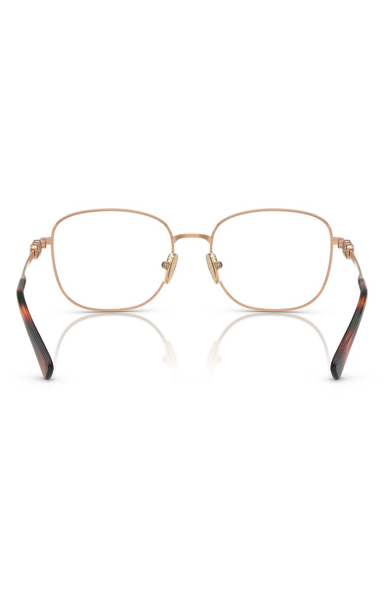 VOGUE 54mm Square Optical Glasses, Alternate, color, Rose Gold