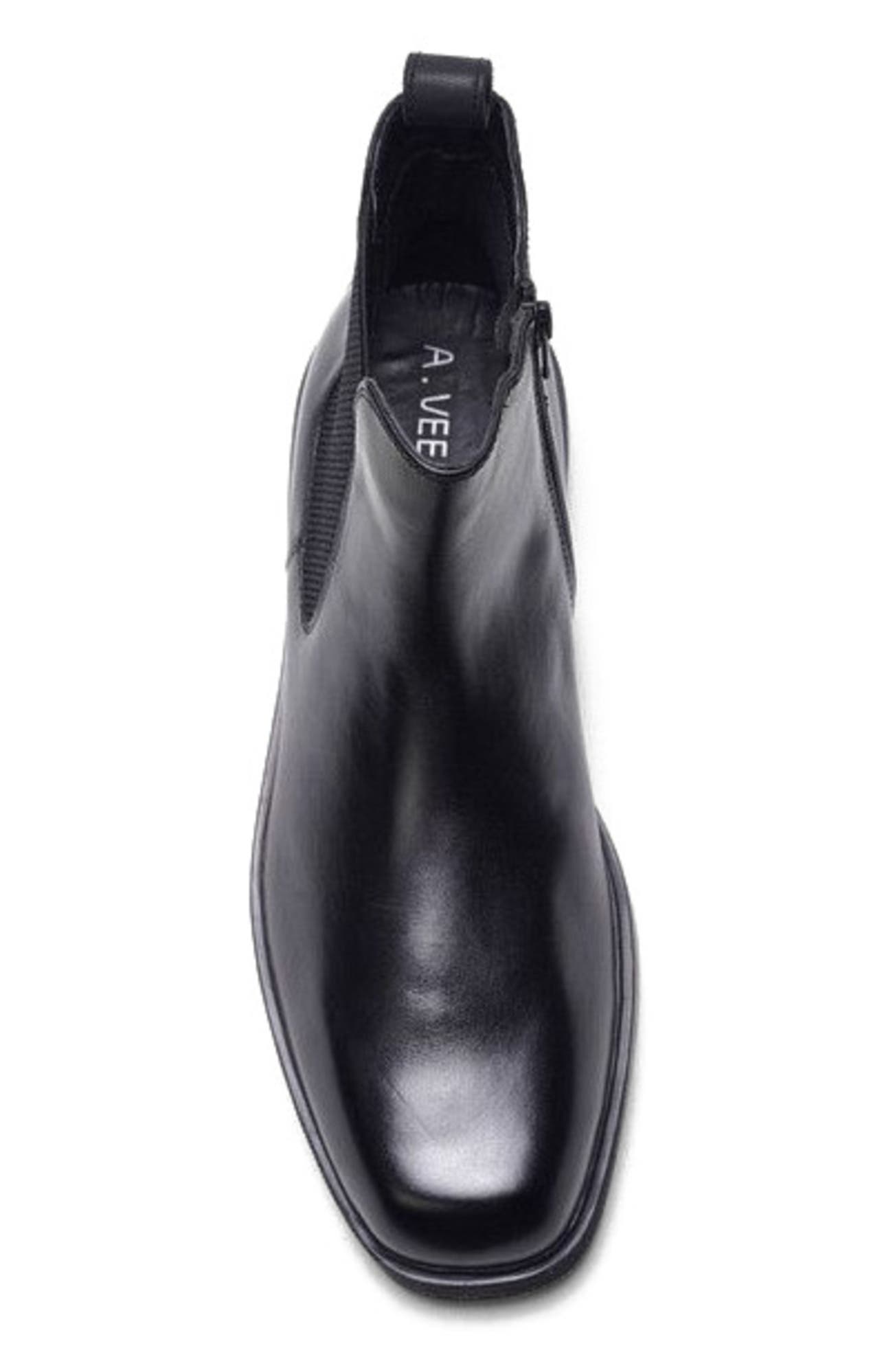 A. Veer Lenox Chelsea Boot, Alternate, color, Black Leather