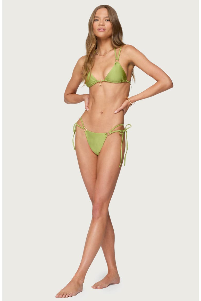Neve String Bikini Bottoms, Alternate, color, GREEN