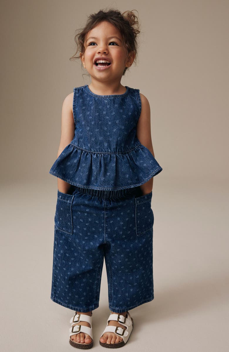 NEXT Kids' Denim Tank & Pants Set, Alternate, color, Blue