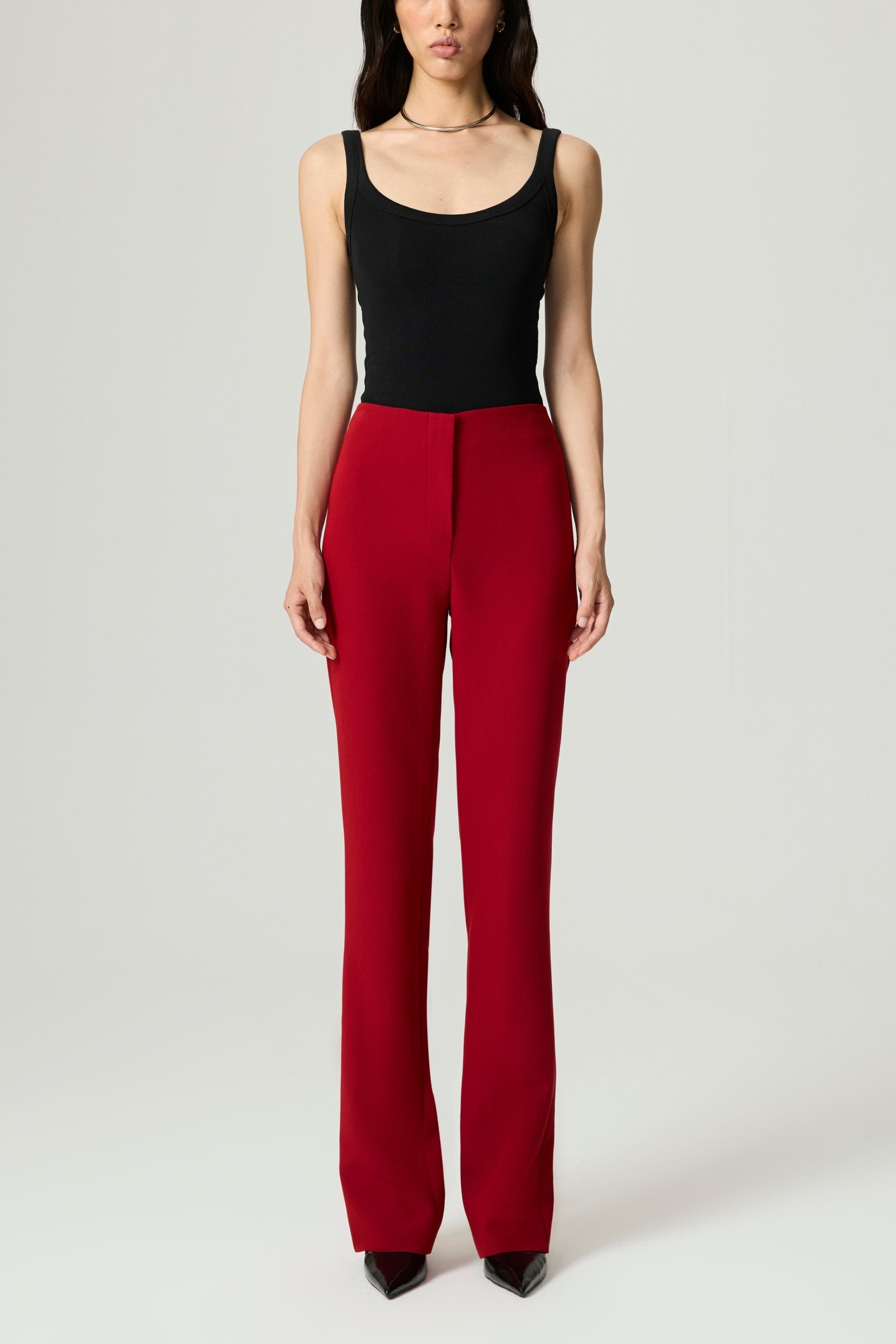 Tailored Bootcut Trousers - image 2