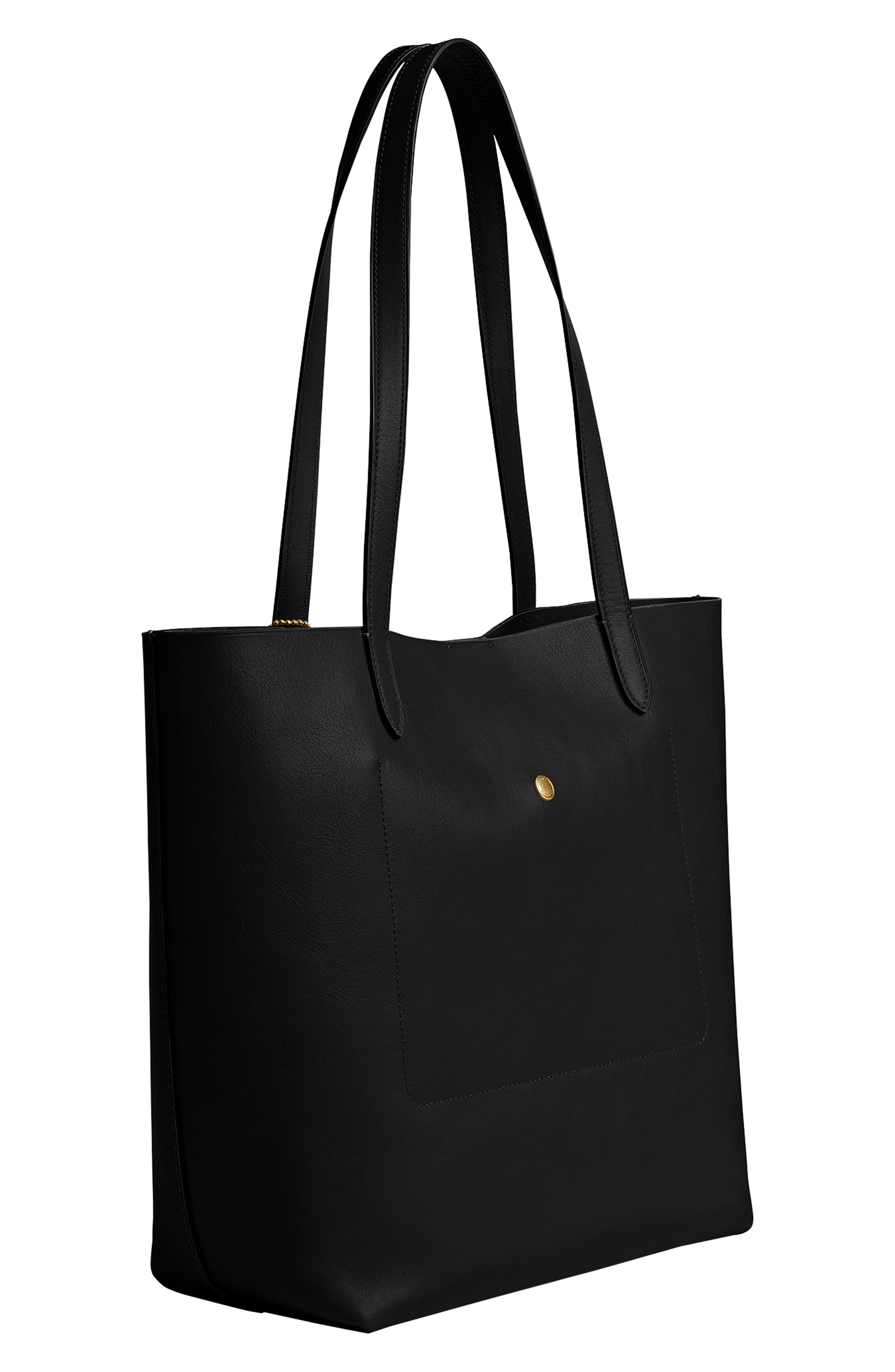 COACH manhattan natural grain leather tote, Alternate, color, 