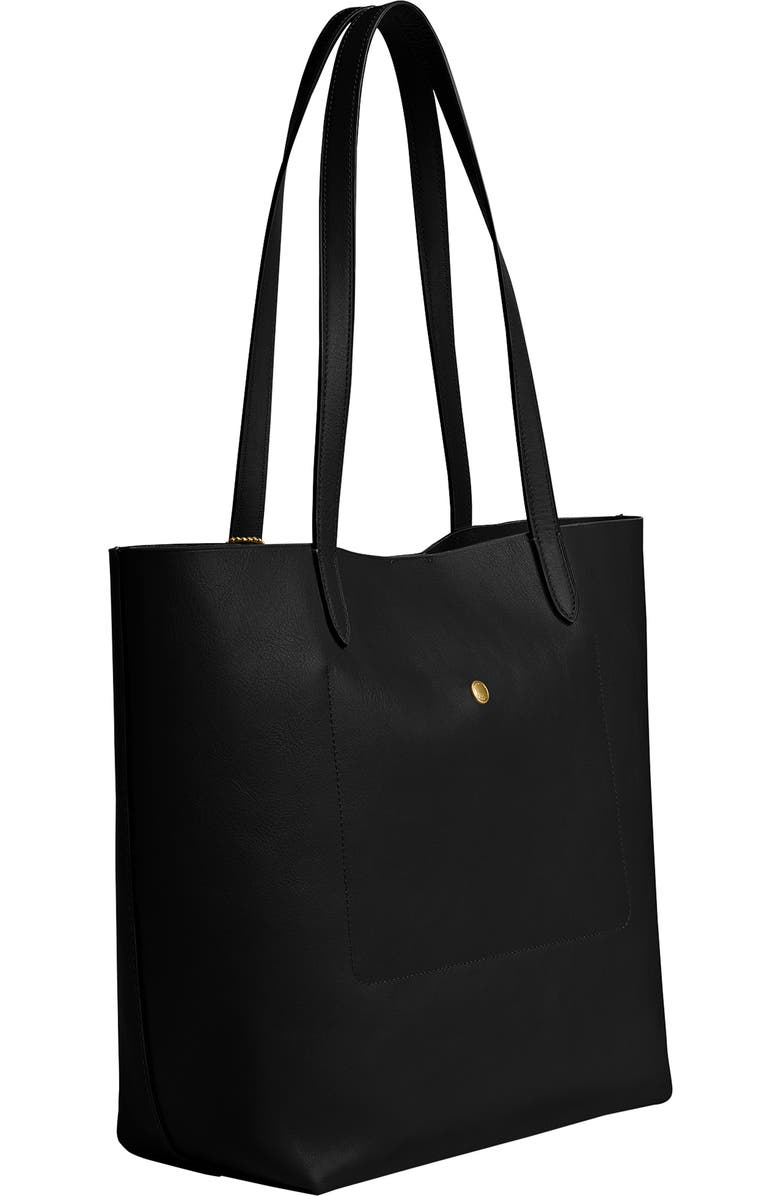 COACH manhattan natural grain leather tote, Alternate, color,
