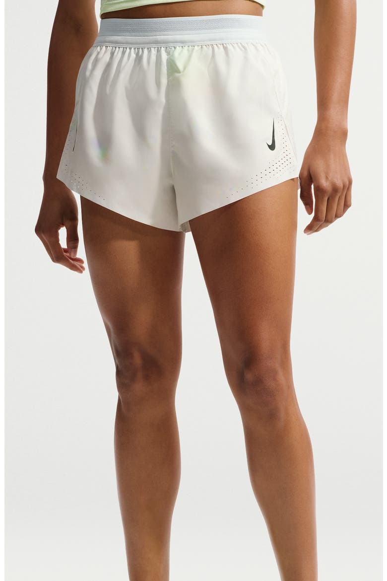 AeroSwift Dri-FIT ADV Brief-Lined 3-Inch Running Shorts, Alternate, color, 101 OFF WHITE/WHITE/BLACK