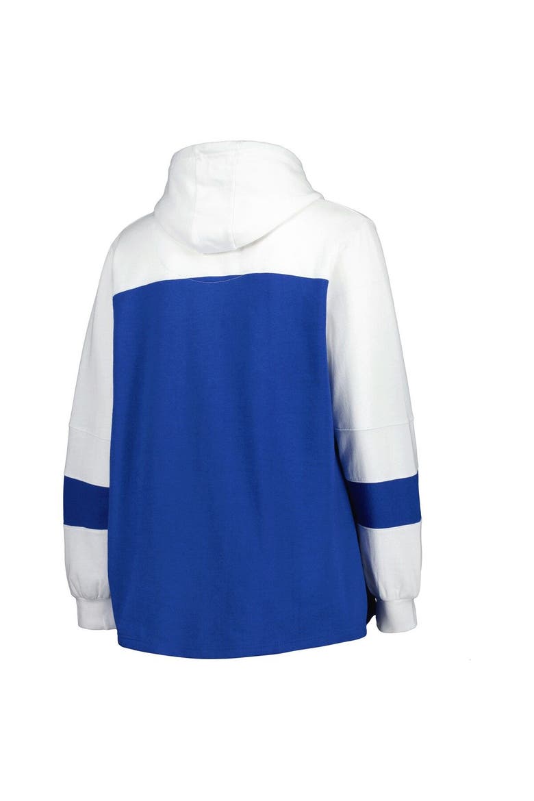 Women's Royal Kansas City Royals Plus Size Colorblock Pullover Hoodie, Alternate, color, Royal