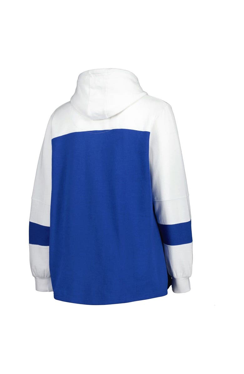 PROFILE Women's Royal Kansas City Royals Plus Size Colorblock Pullover Hoodie, Alternate, color, Royal