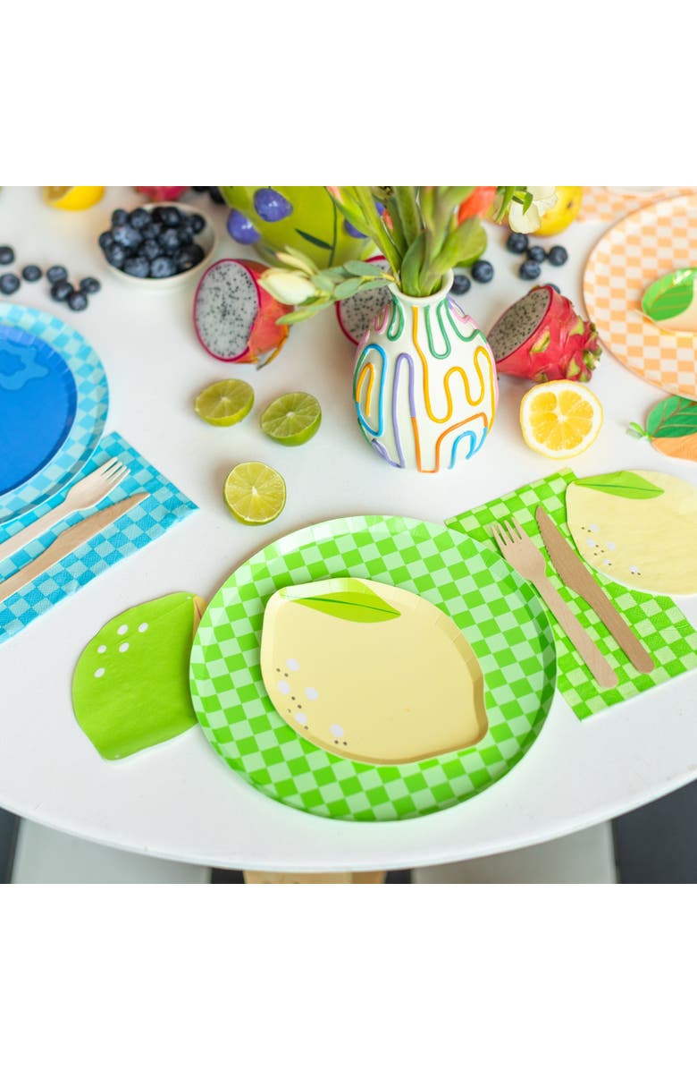 Jollity & Co. Le Dinner Lemon Dessert Plates, Alternate, color, Assorted Pre-Pack